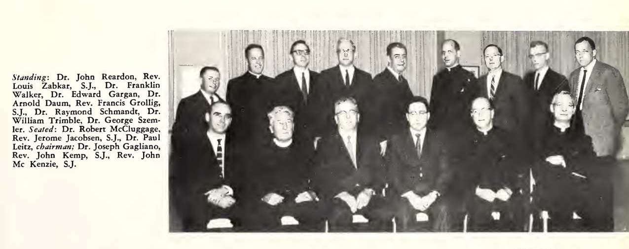 1st Chairperson, Faculty Council. Image comes from The Loyolan, 1963.